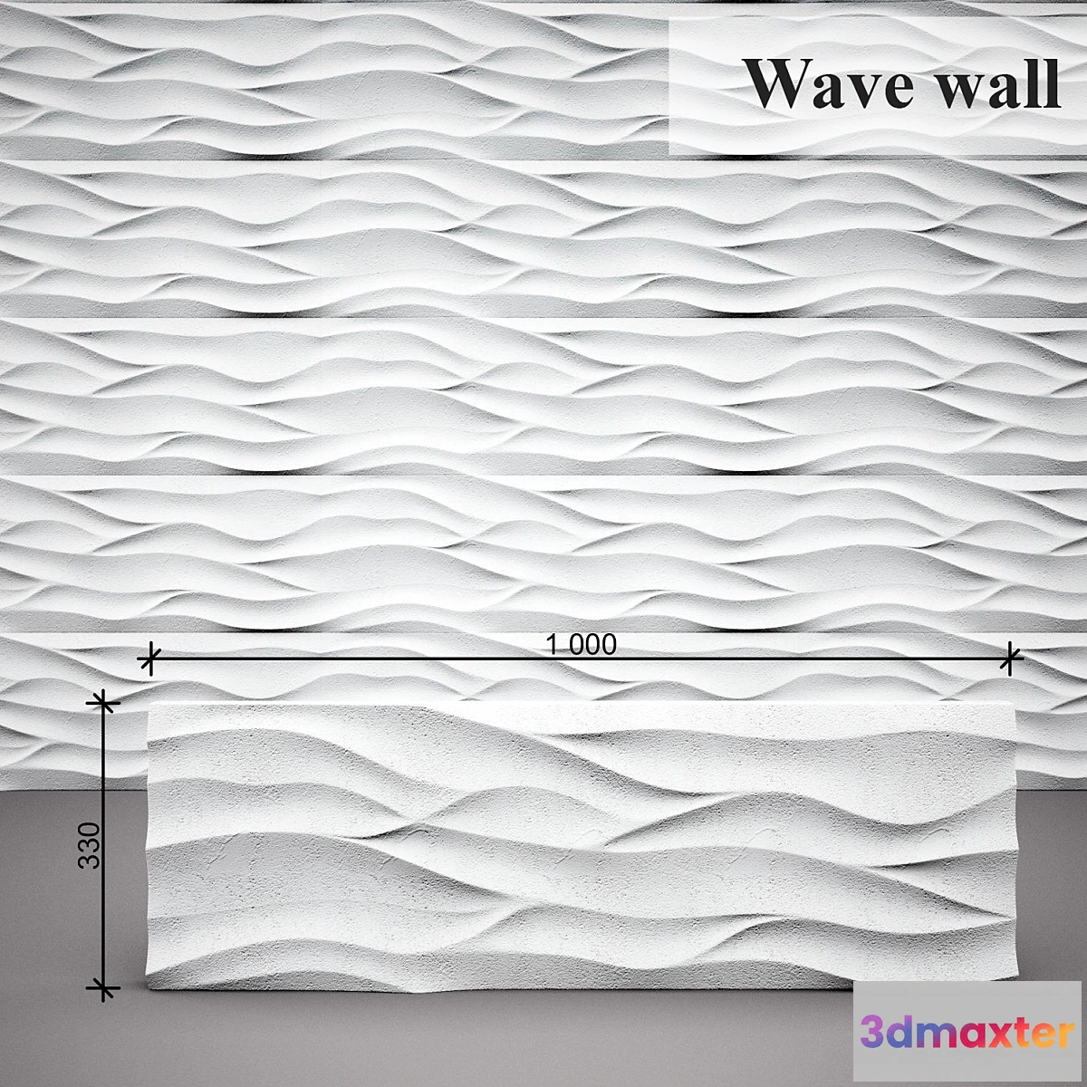 789090 - 3D panel Wave wall - No.2