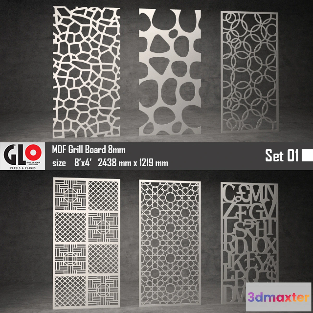 789234 - GLO MDF Board 8mm Set 01 - No.2