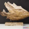 820756 - Teak Fish Bust _ Uttermost - No.4