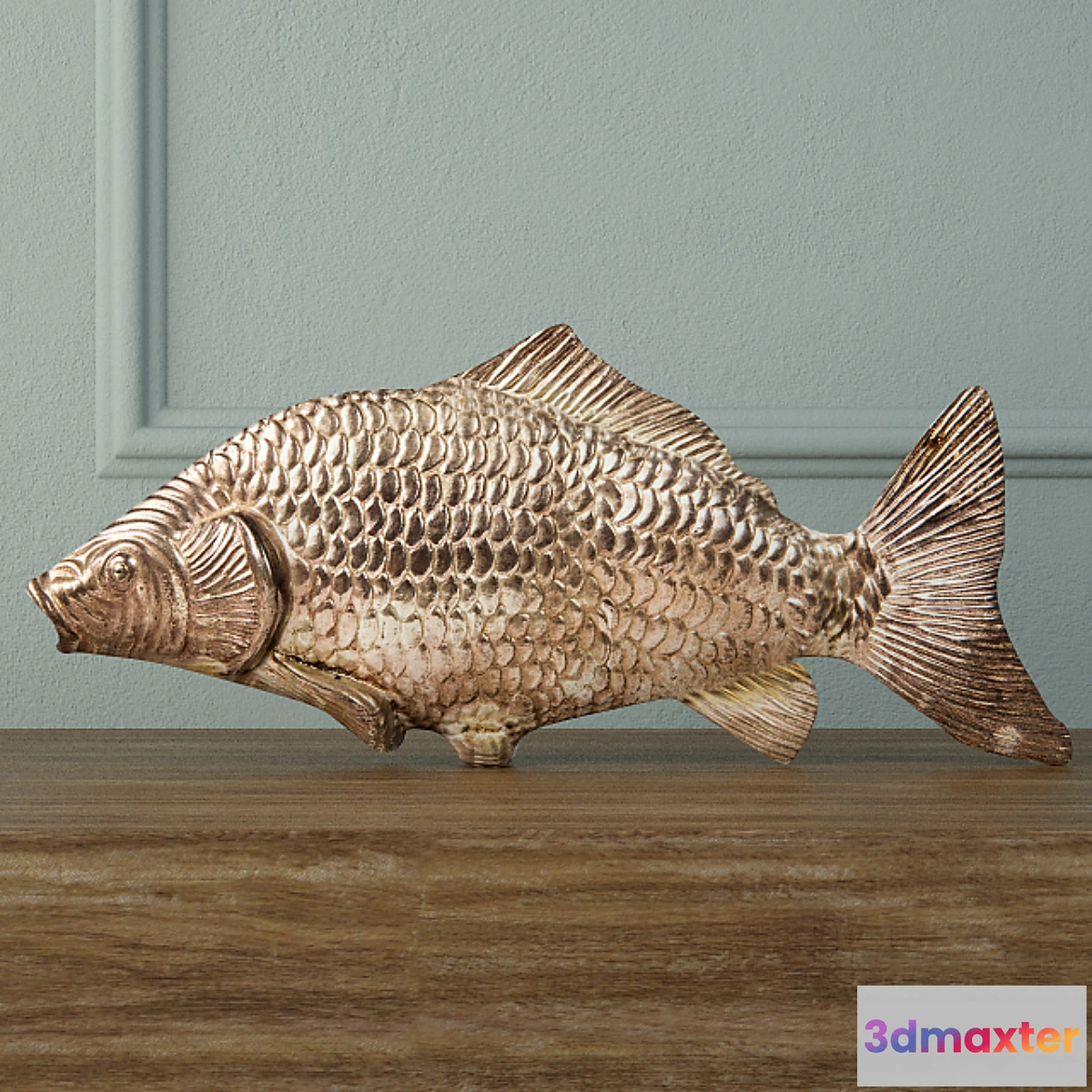 820760 - Silvered Fish Decoration - No.4