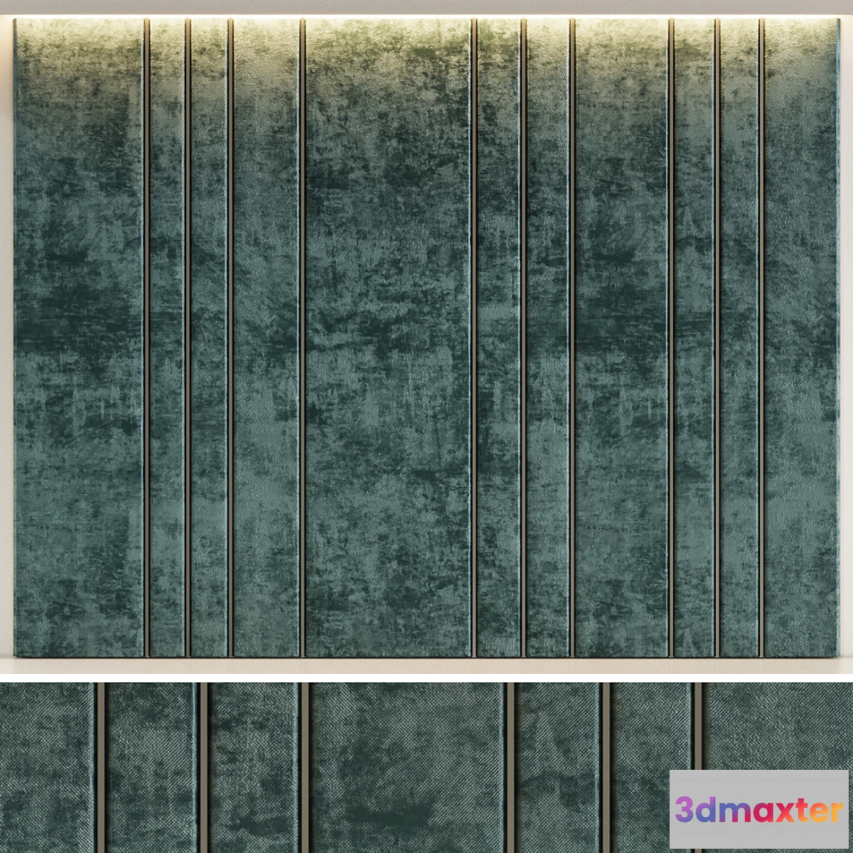 828286 - Green velvet decorative panel - No.3