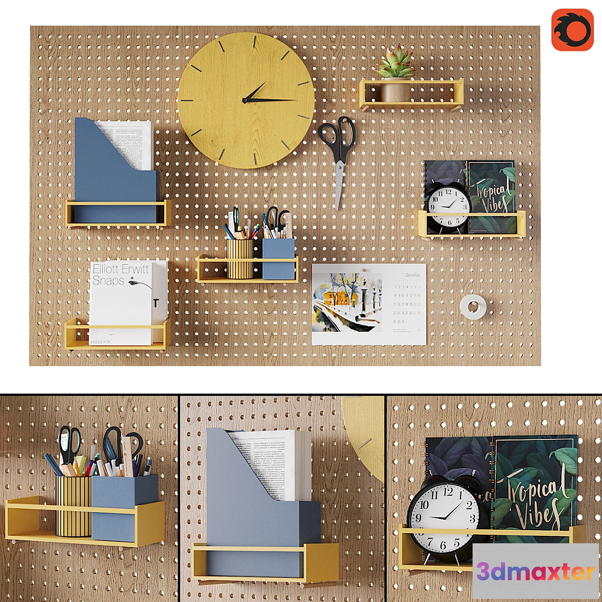 828584 - Perforated board organizer - No.3