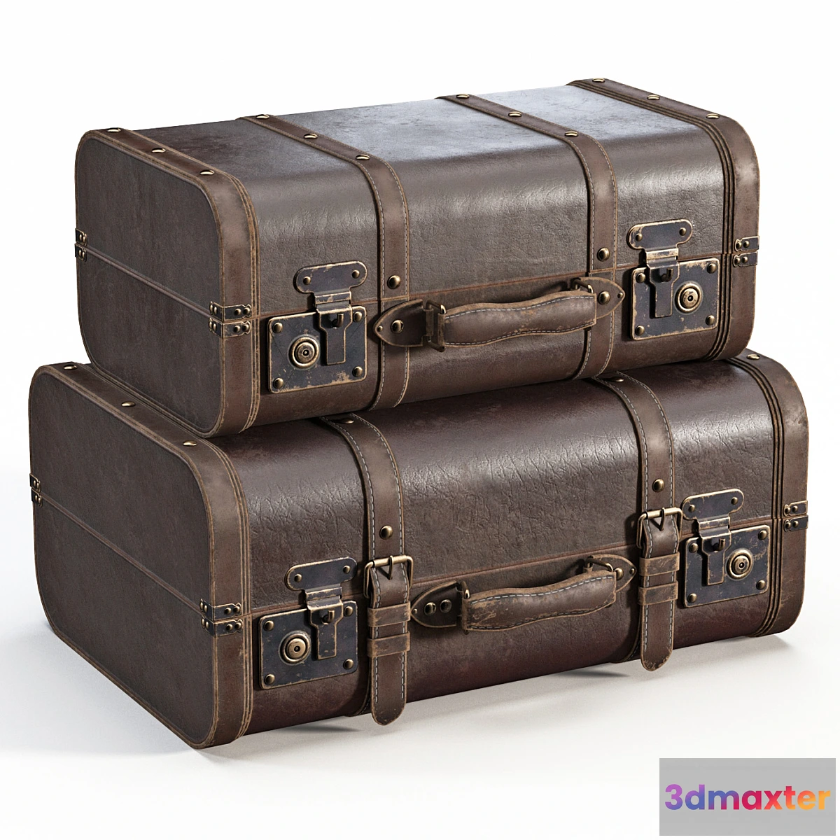 828812 - Brown Vintage Suitcases - No.5