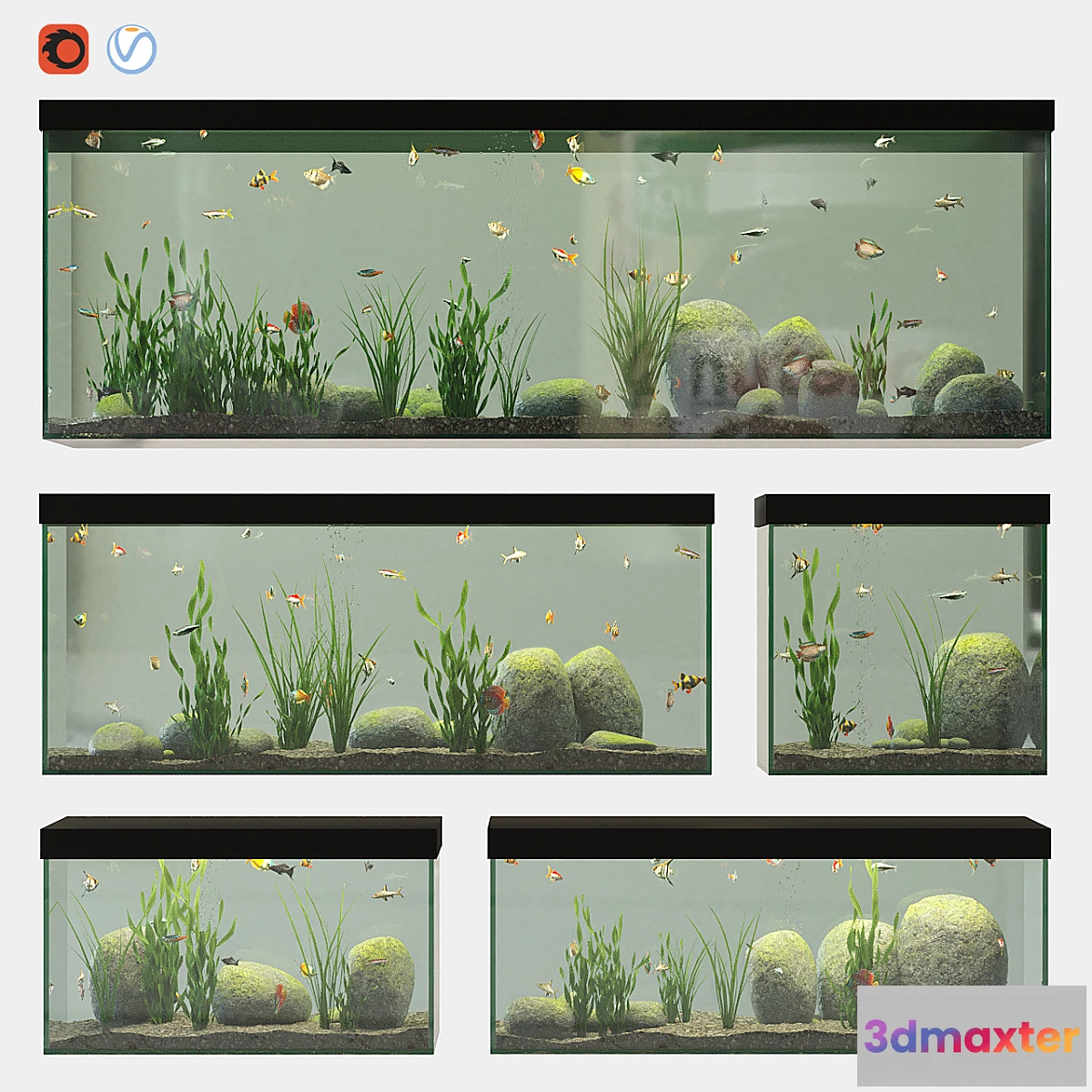 845161 - Aquarium set - No.3