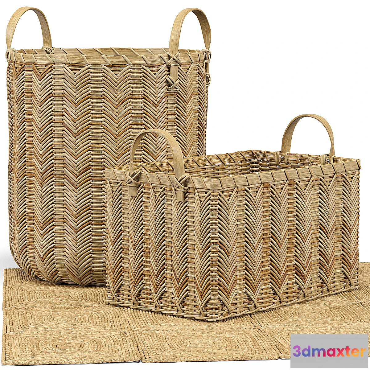 868835 - Petaluma Basket Seagrass Squares Rug - No.4