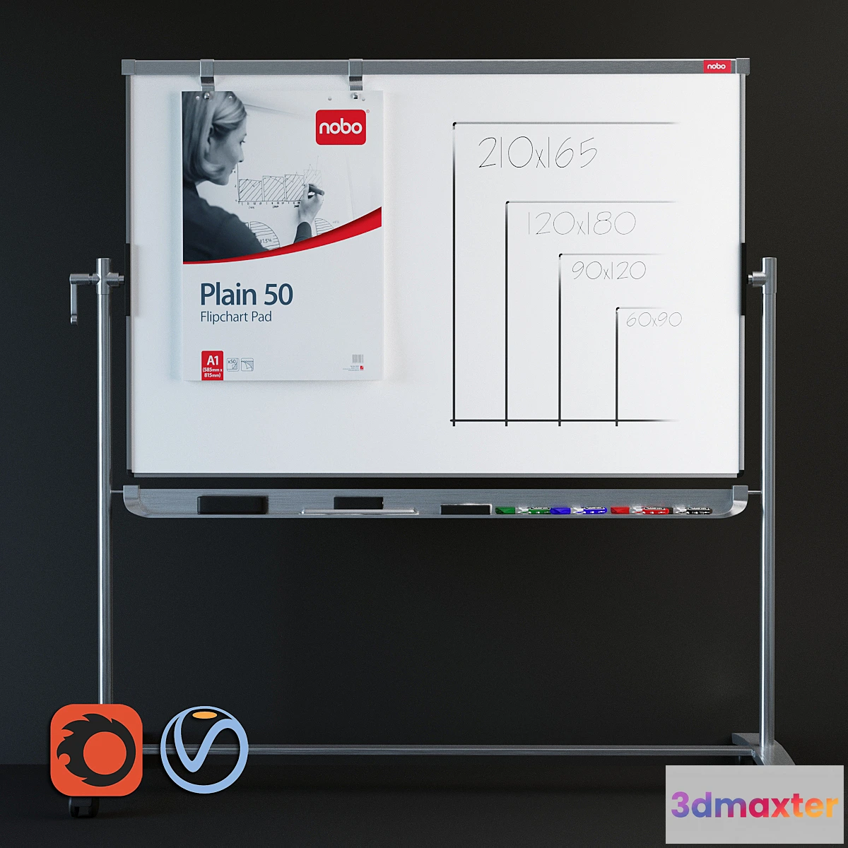 868943 - Magnetic marker board NOBO Prestige - No.4