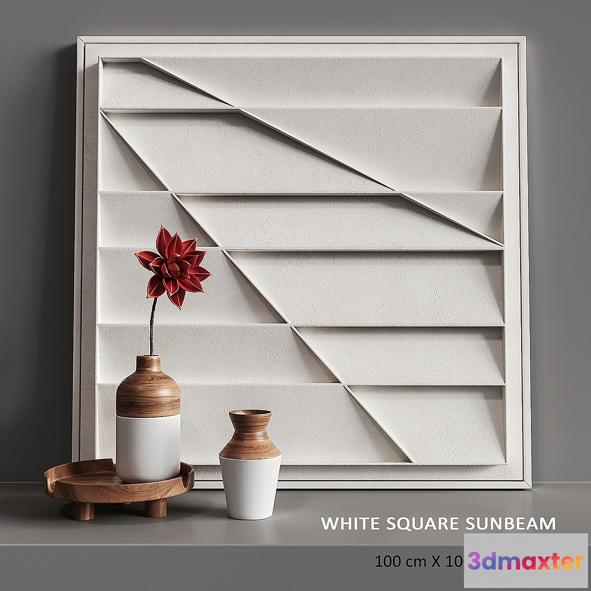 882636 - Relief White Square Sunbeam - No.4