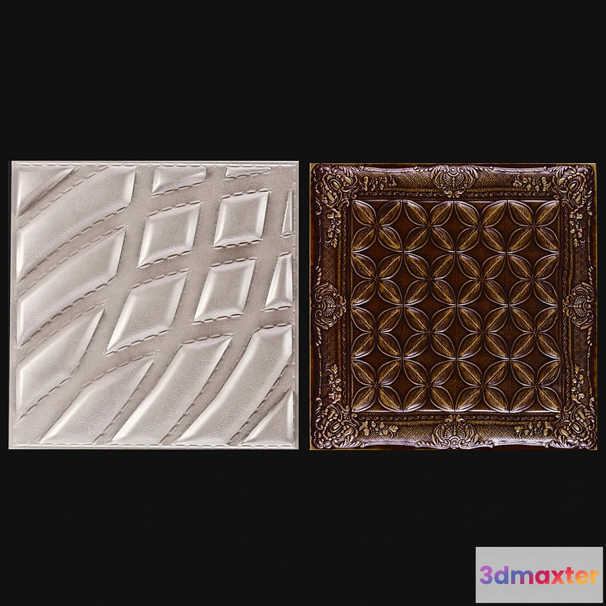 891912 - Decorative leather 3D panel