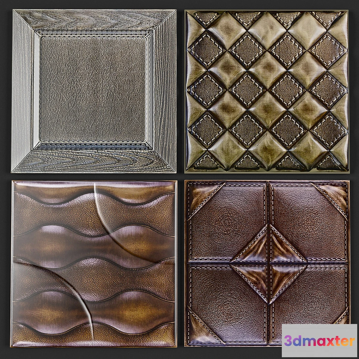 891914 - Decorative leather 3D panel - No.2