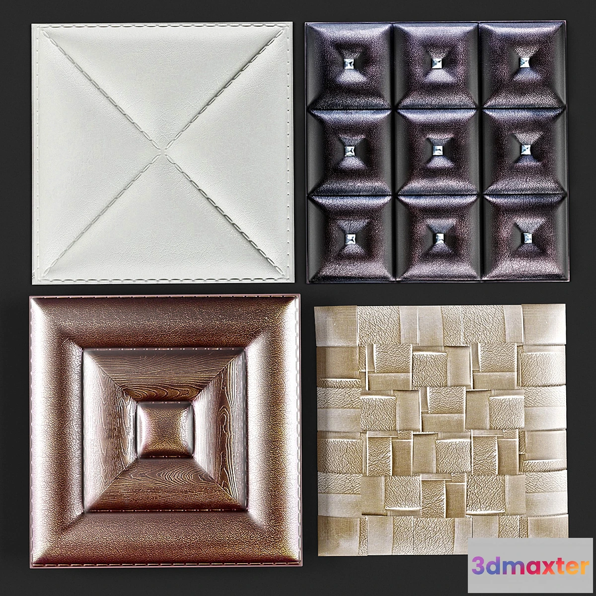 891922 - Decorative leather 3D panel - No.6