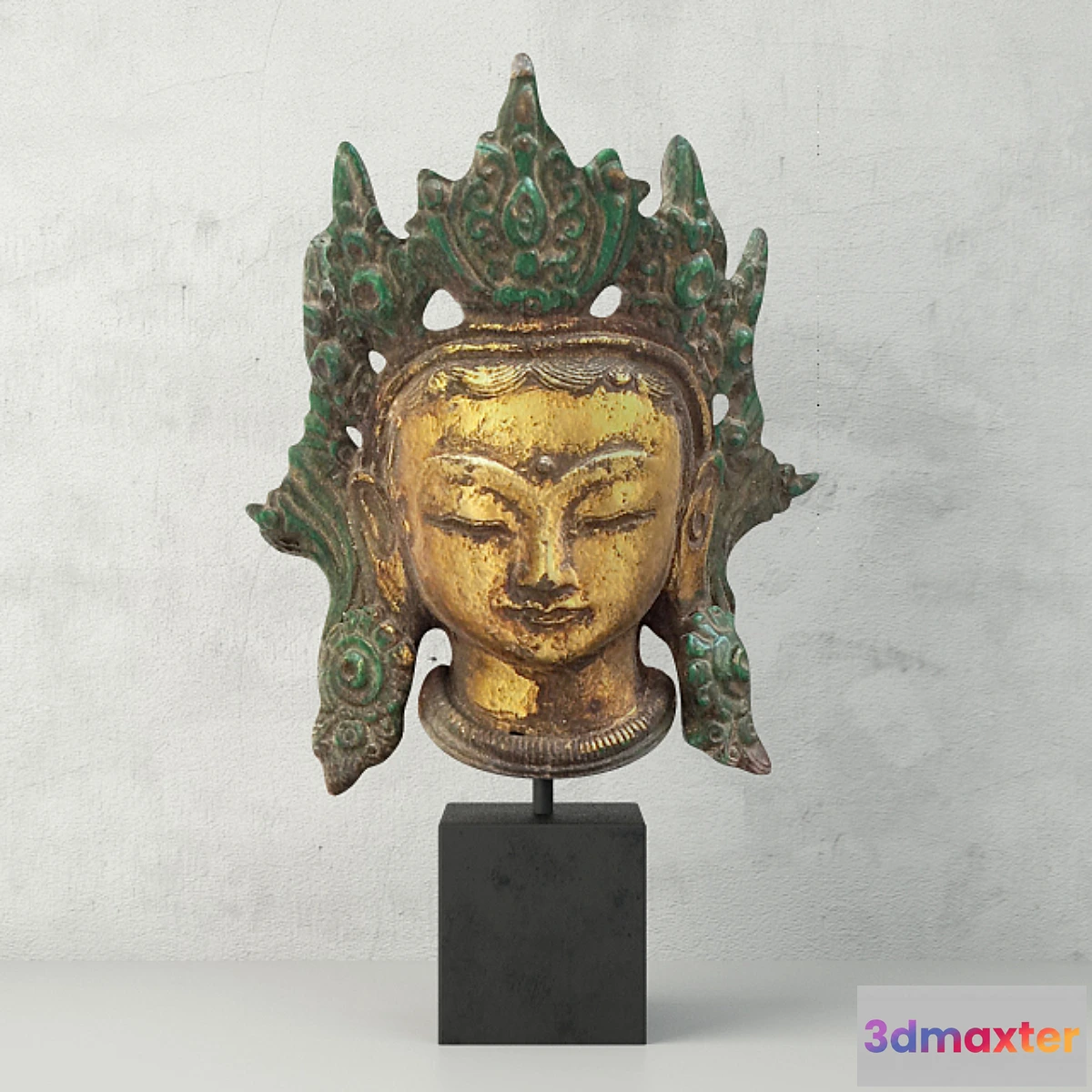 893402 - Cast Iron Kwan Yin Head - No.5