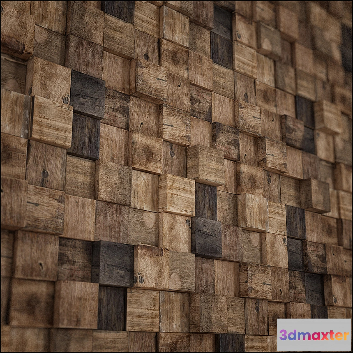 897070 - wood square aged - No.2