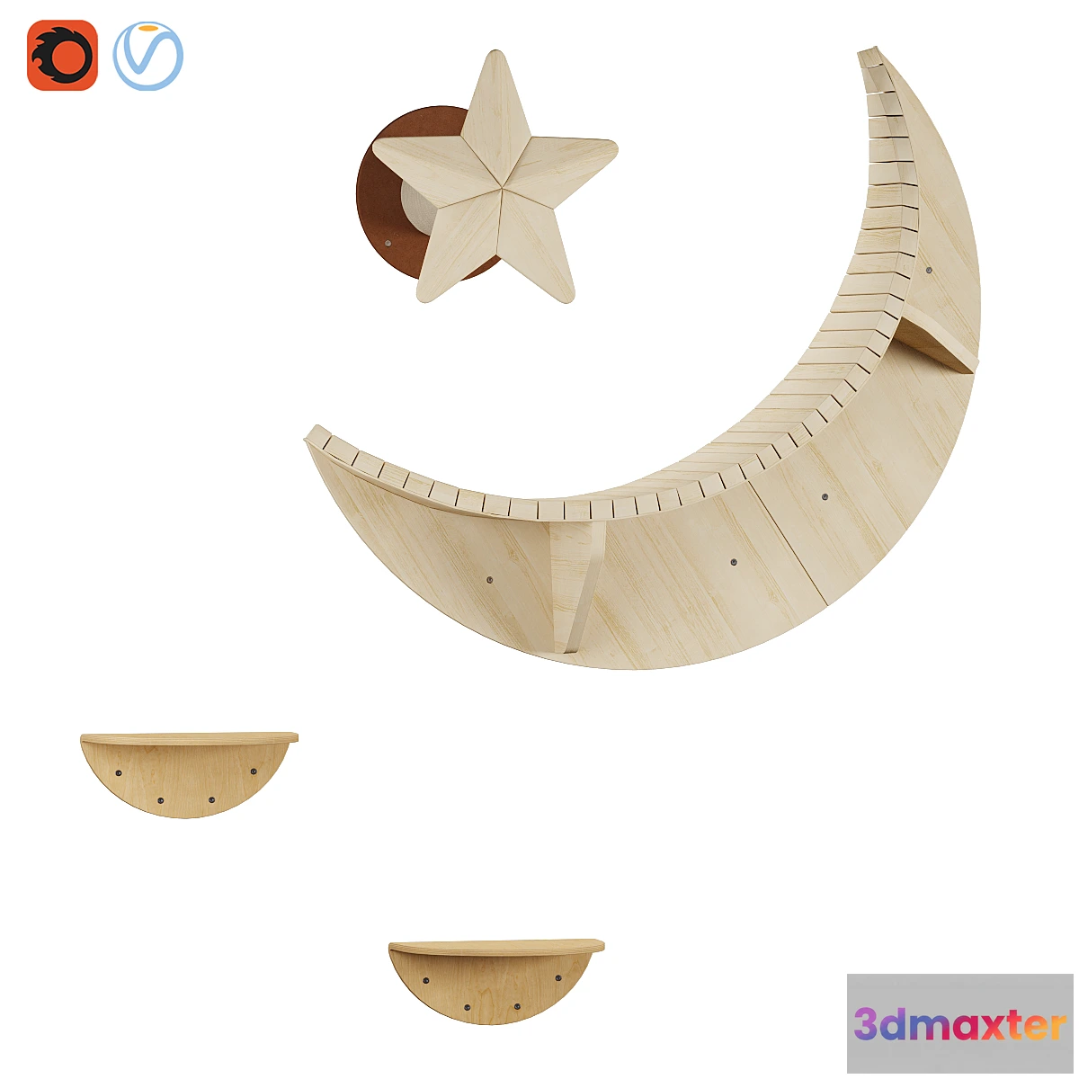 902800 - Wall complex for cats Starry Night Set by Myzoo