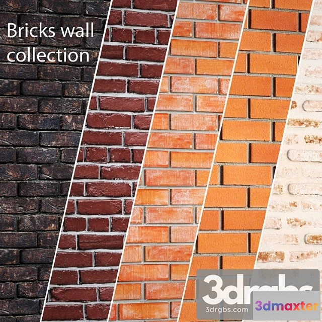 928028 - A Collection Of Brick Walls 2 Masonry Clinker Decorative Brown Loft Panel Masonry