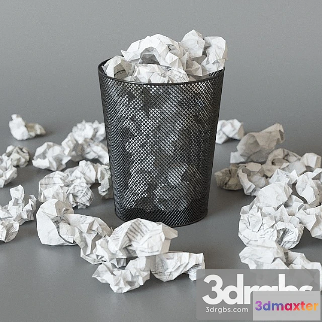 928056 - A trash can with papers