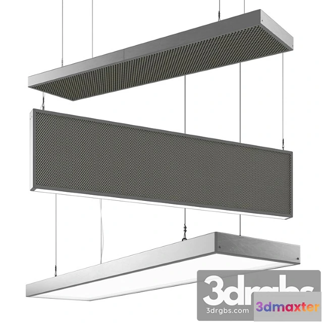 928068 - Acoustic panels hanging elements lamps.