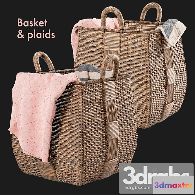 928236 - Basket Plaids Crate And Barrel