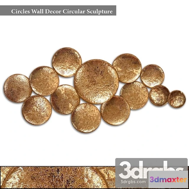 928468 - Circles wall decor circular sculpture
