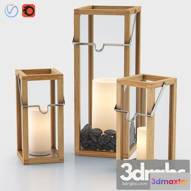 928500 - Crosby lanterns with pillar candles