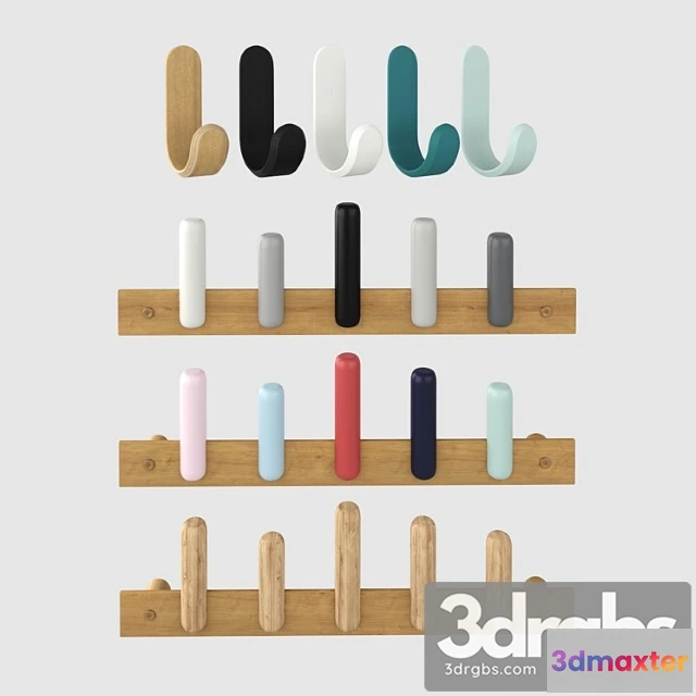 928502 - Curve hook and wall hanger play coat