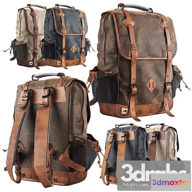 928504 - Dakota waxed canvas commuter backpack