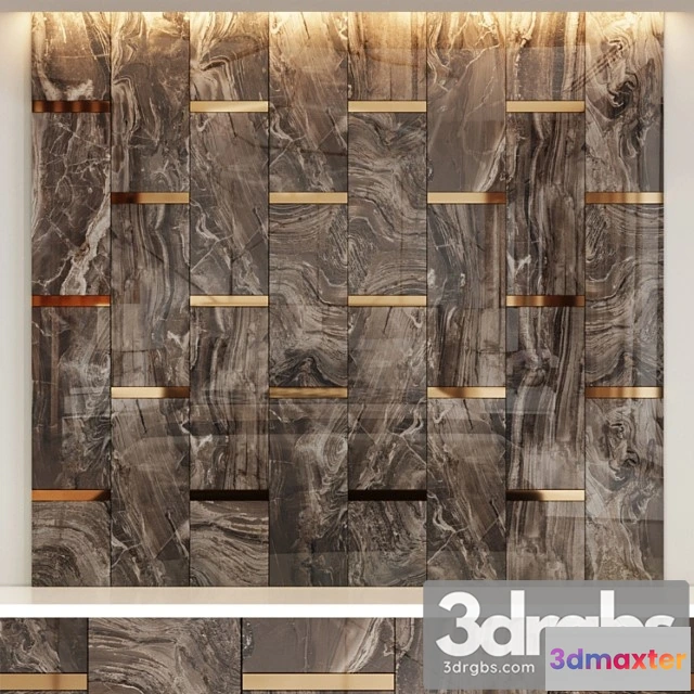 928644 - Decorative panel rex marble brown