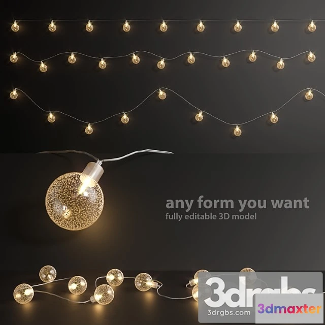 928994 - Editable garland lights set 5