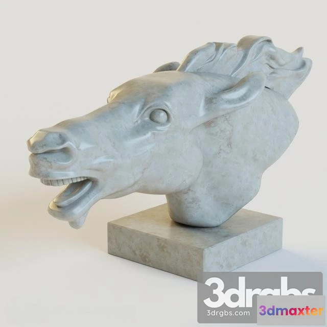 929122 - Gypsum Horse Head