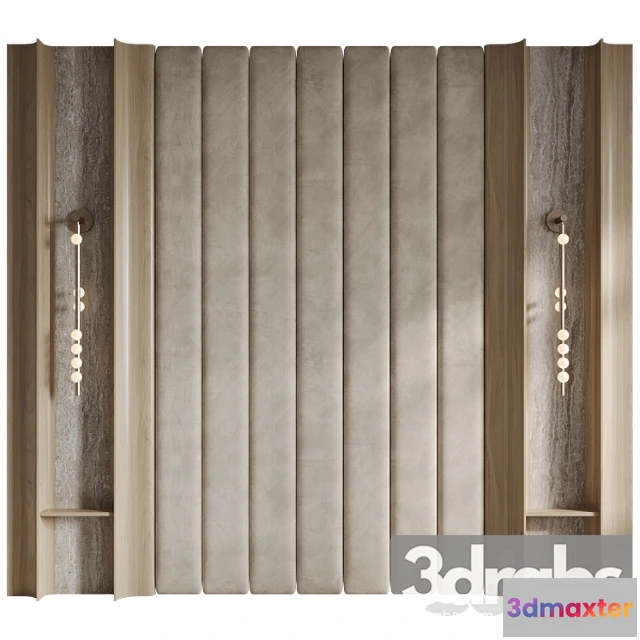 929192 - Headboard Lunar With Soft Panels