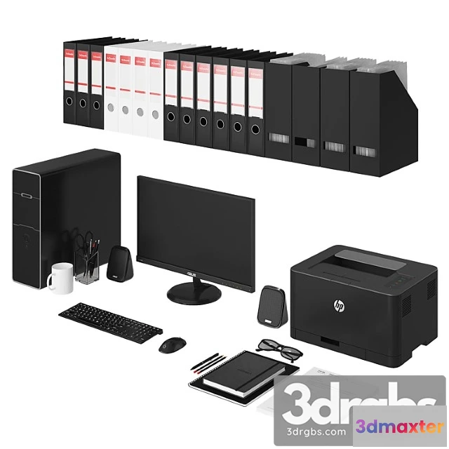 929528 - Office black pc set