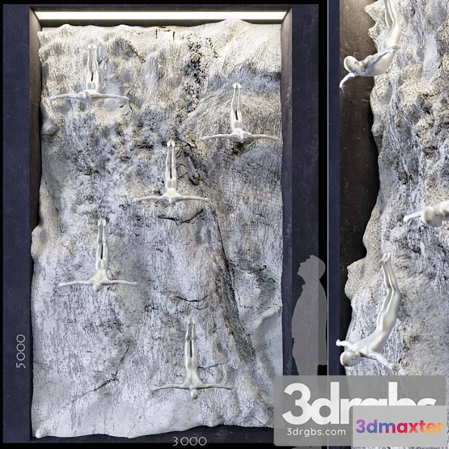 929714 - Rock & sculpture   decorative wall 1