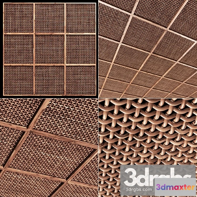 929768 - Seiling Crooked Tnitsk Branch Rattan H1 Ceiling Made of Curved Thick Rattan Branches