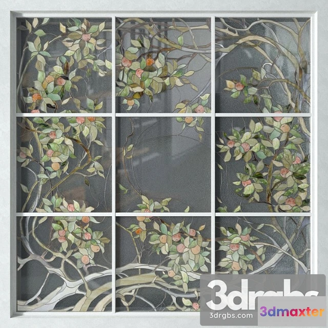 929816 - Stained glass apple tree