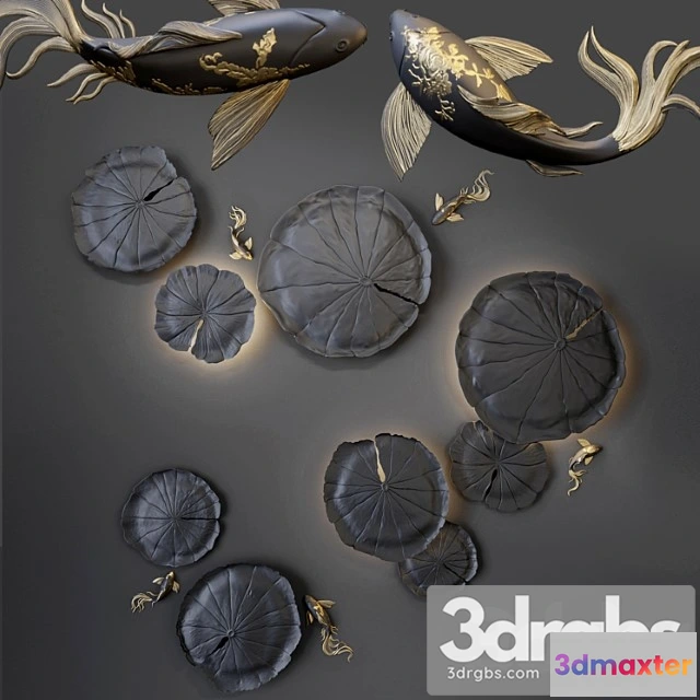 929950 - Wall decor - water lily