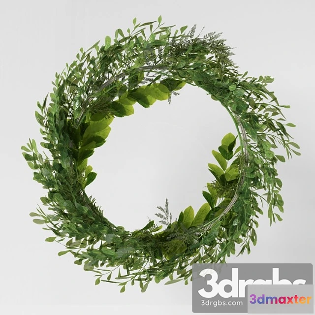 929986 - Wall hanging green leaf ring-03