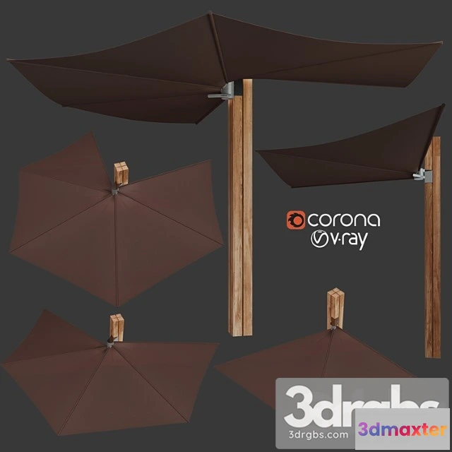 929998 - Wall Mounted Garden Umbrella