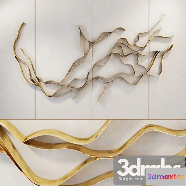 930164 - Waves   metal wall panel