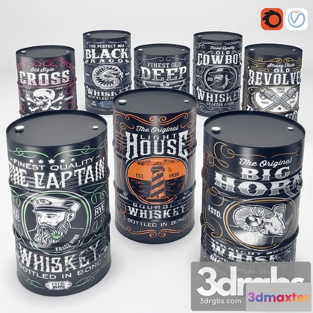 930176 - Whiskey oil barel