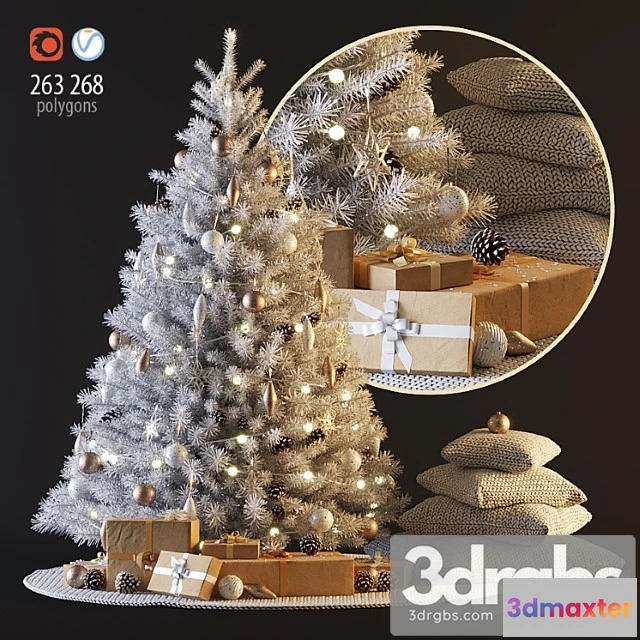 930178 - White Christmas Tree 1