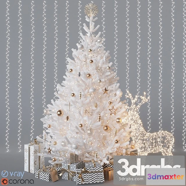 930180 - White Christmas Tree - No.2