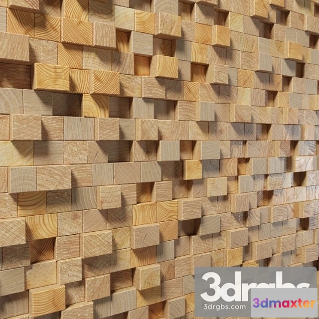 930234 - Wooden 3d panel