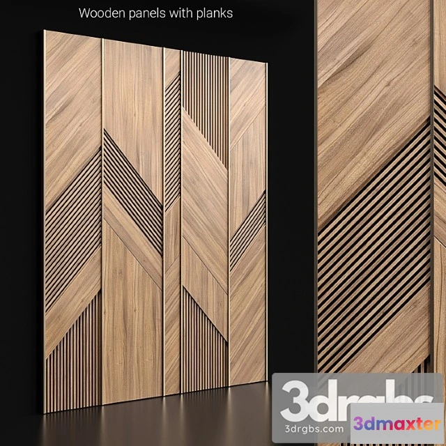 930274 - Wooden panels with planks_1