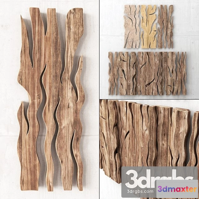 930284 - Wooden slab panels