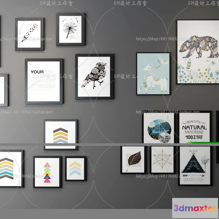 1132976 - Decorative Painting - 3D Models - 0007