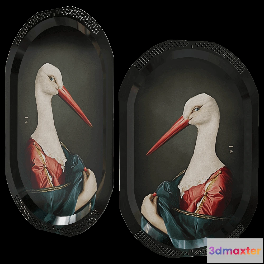 1602772 - ibride - Tray size La Cigogne 3D Max