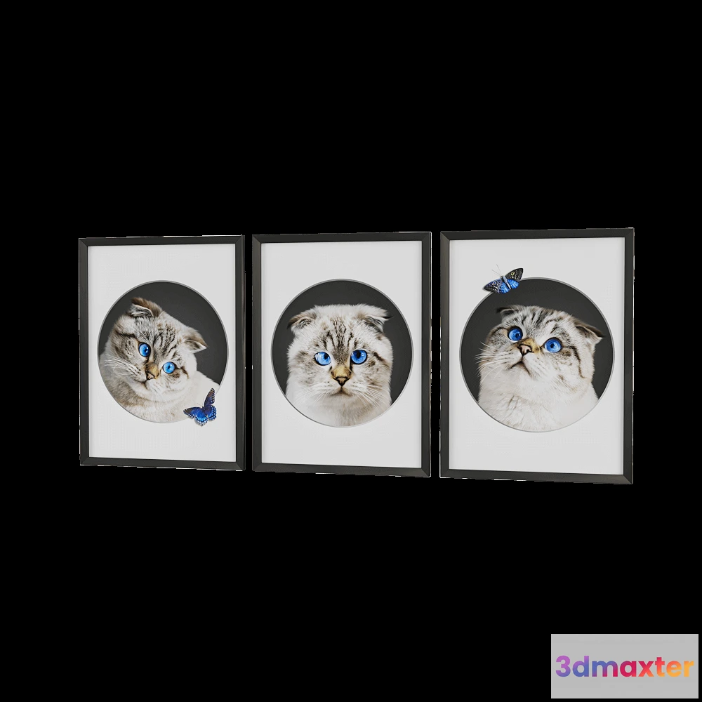 1602982 - Petposter - Cat print 1 3D Max