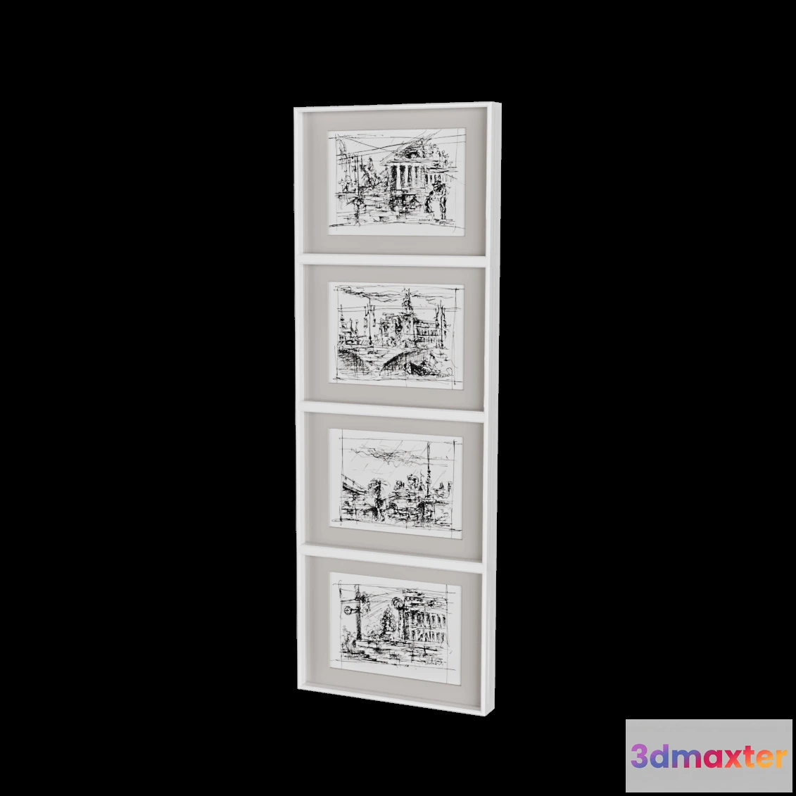 1603036 - decoration - Collage frame 3D Max