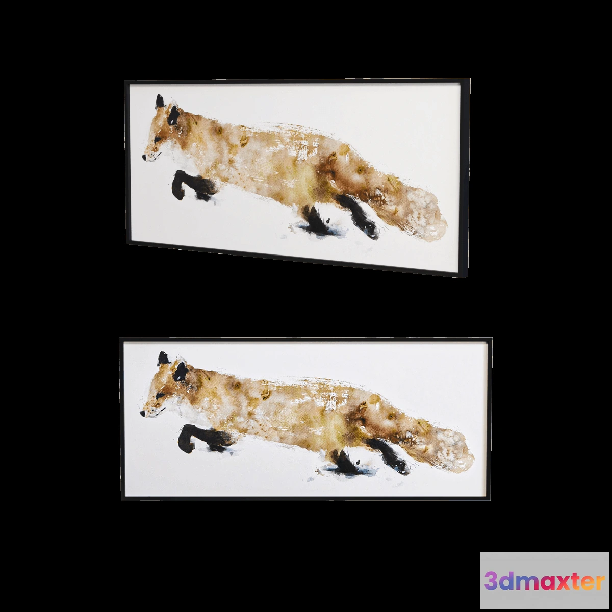 1603040 - decoration - Picture  Fox Print 3D Max