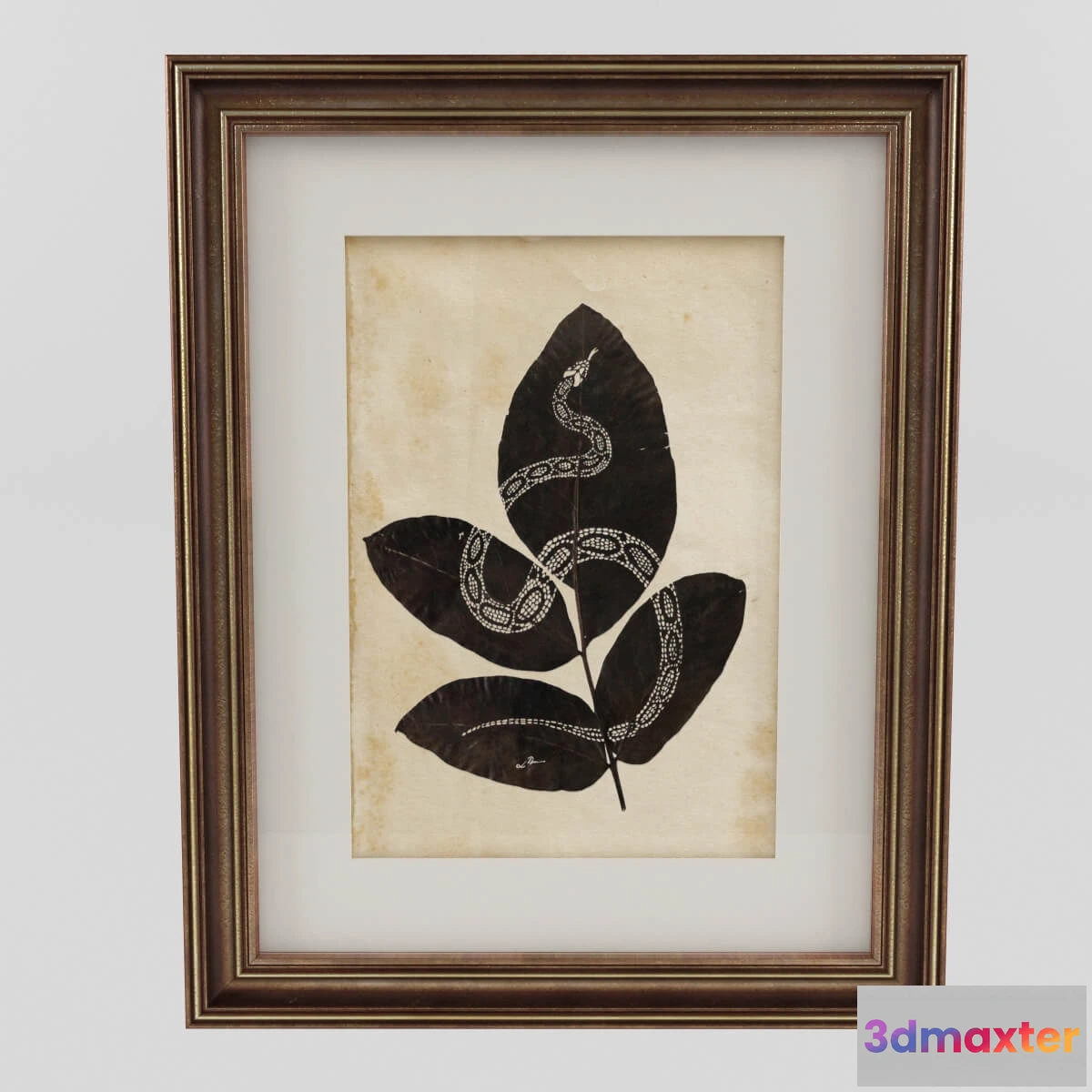 1603188 - decoration - Leaf snake 3D Max