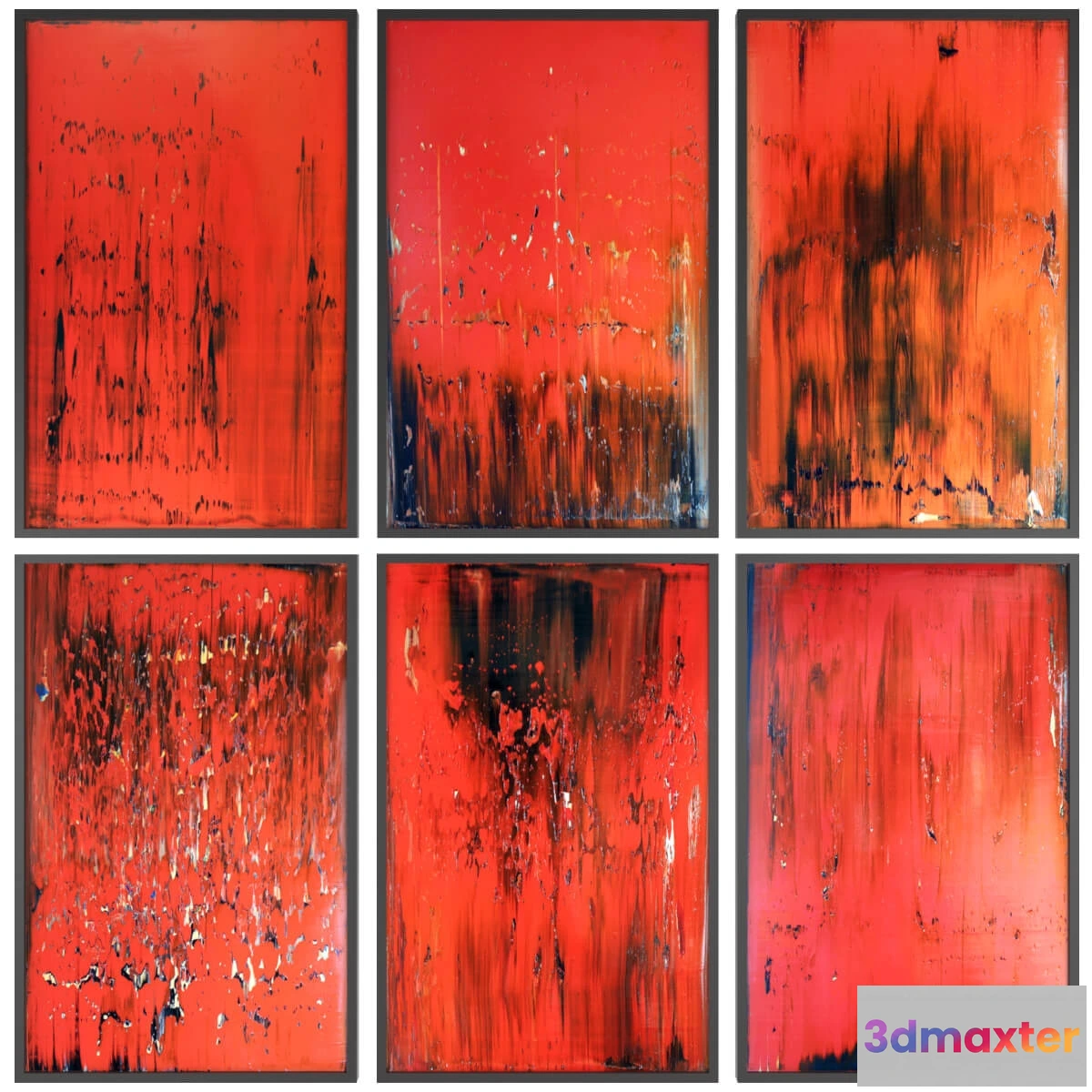 1603220 - decoration - Paintings abstract  set 73 3D Max